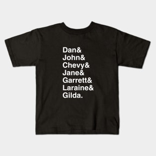 SNL Original Players List Kids T-Shirt